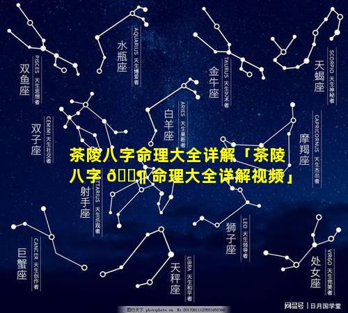 茶陵八字命理大全详解「茶陵八字 🐶 命理大全详解视频」